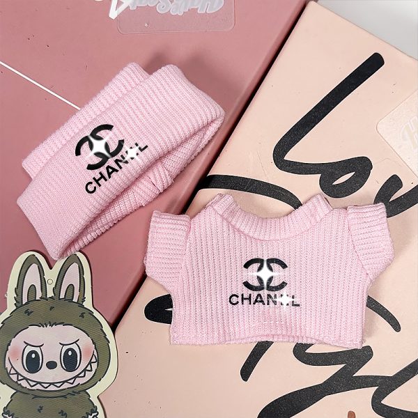 ‌Chanel x Labubu Limited Edition Pink Knitted Outfit Collection - Image 2