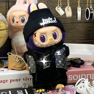 Limited Edition Labubu Art Toy 'DAN DELL' - Urban Vinyl Collector's Figure with French Street Art Vibes