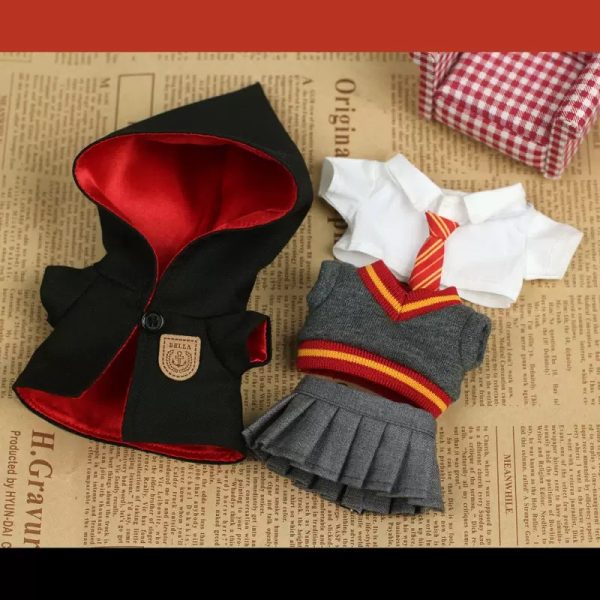Labubu rag doll clothes, rubber pendant doll clothes, cloak magic set - Image 3