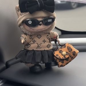 Labubu Hot brown fashion clothes doll suits, doll clothes knit suits, glue-elastic dolls brand