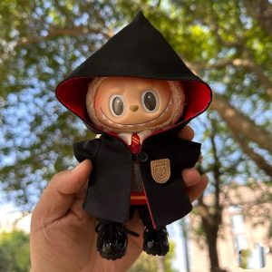 Labubu rag doll clothes, rubber pendant doll clothes, cloak magic set